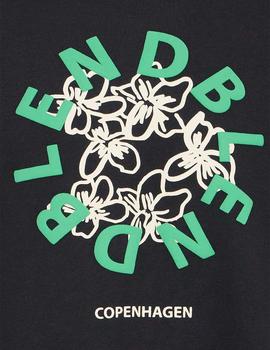 Sudadera Blend Letras Goma negra