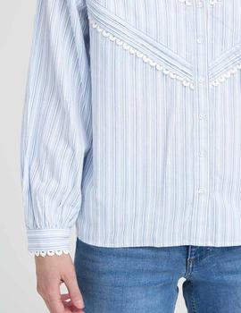 Camisa Ichi Rayas azul