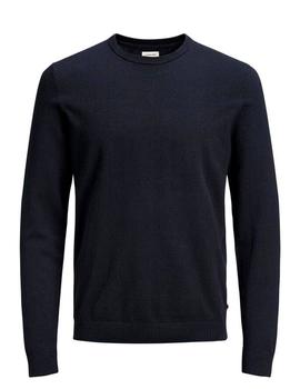 Jersey Jack-Jones Basic Redondo marino