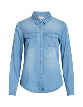Camisa Vila Vibista vaquera clara