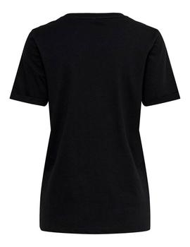 Camiseta Only Kita negra corazon